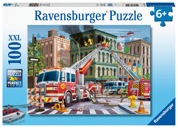 Ravensburger pusle 100 tk Tuletõrjeautod