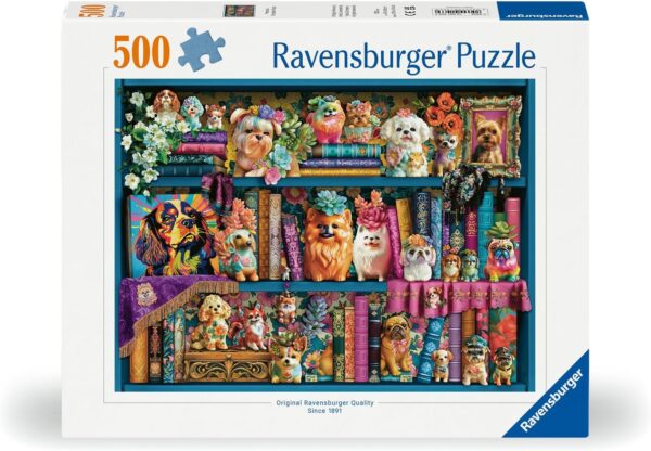 Ravensburger pusle 500 tk: portselan koerad