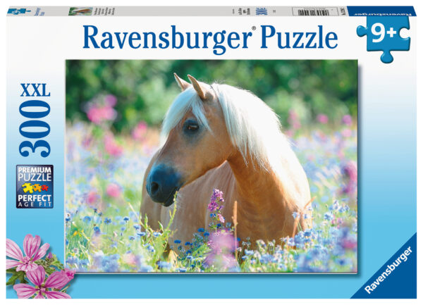 Ravensburger pusle 300 tk Hobune lilledes