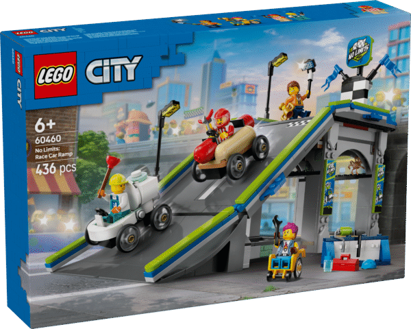 LEGO City Piiranguid pole: võidusõiduauto kaldteerada