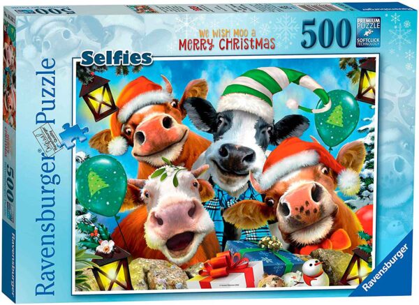 Ravensburger pusle 500 tk Loomad Häid jõule