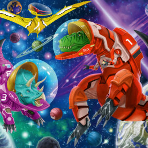 Ravensburger pusle 200 tk Kosmose dinod - Image 2