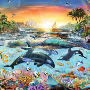 Ravensburger pusle 200 tk Delfiinid - Image 2