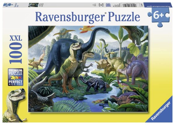 Ravensburger pusle 100 tk Dinosauruste kooselu