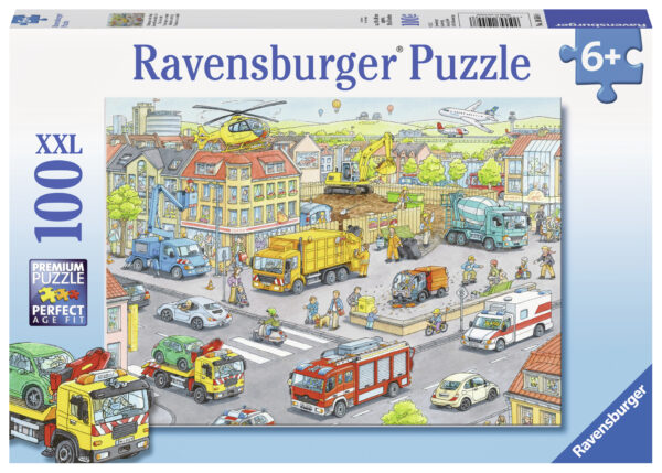 Ravensburger pusle 100 tk Autod linnas