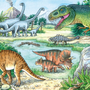 Ravensburger pusle 2x24 tk Eelajaloo dinosaurused - Image 2