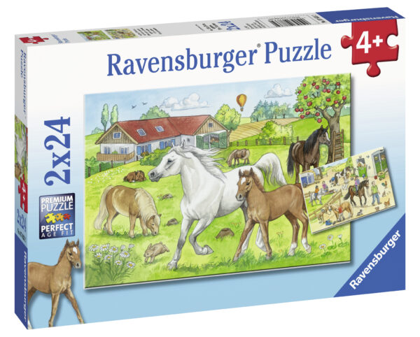 Ravensburger pusle 2x24 tk Ratsatall
