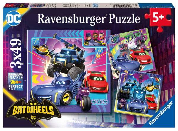 Ravensburger pusle 3x49 tk Batwheels tegelased