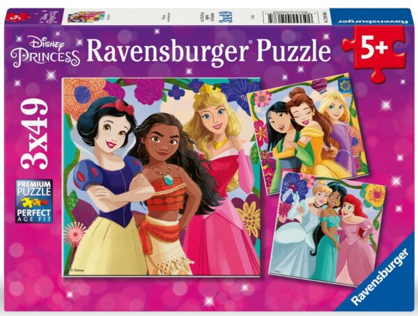Ravensburger pusle 3x49 tk Disney printsessid