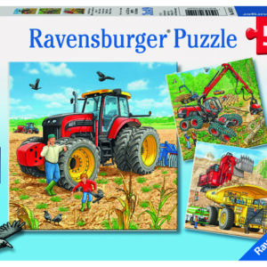 Ravensburger pusle 3x49 tk Suured töömasinad