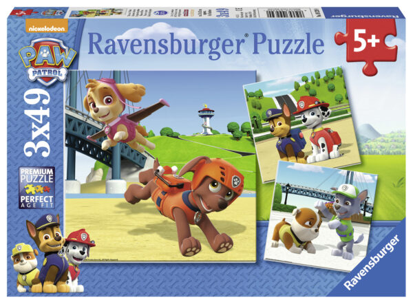 Ravensburger pusle 3x49 tk Käpapatrull