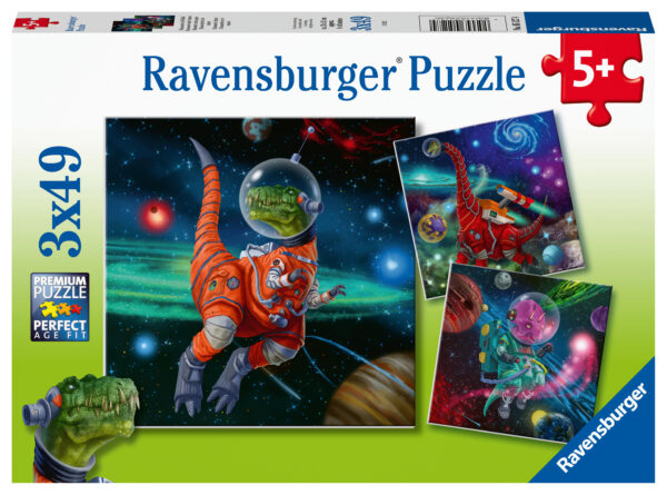 Ravensburger pusle 3x49 tk Dinosauruste maailm