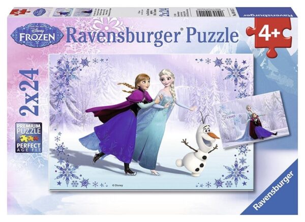 Ravensburger pusle 2x24 tk Lumekuninganna / Frozen - Talve seiklus