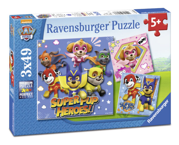 Ravensburger pusle 3x49 tk Käpapatrull Kangelased