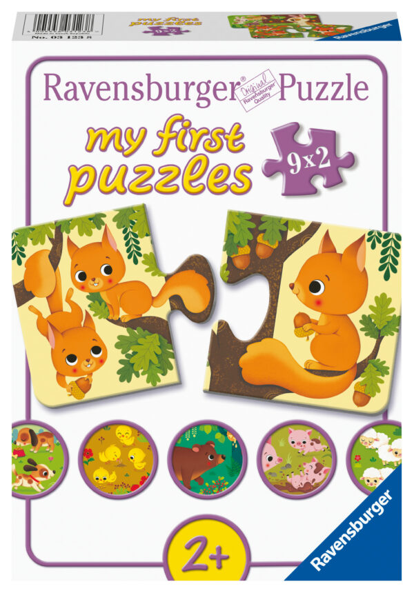 Ravensburger minu esimene pusle 9x2 tk Loomad