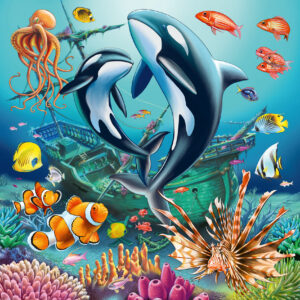 Ravensburger pusle 3x49 tk Mereloomad - Image 3