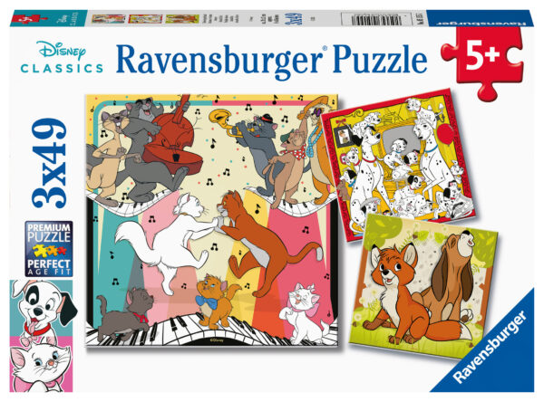 Ravensburger pusle 3x49 tk Disney tegelased