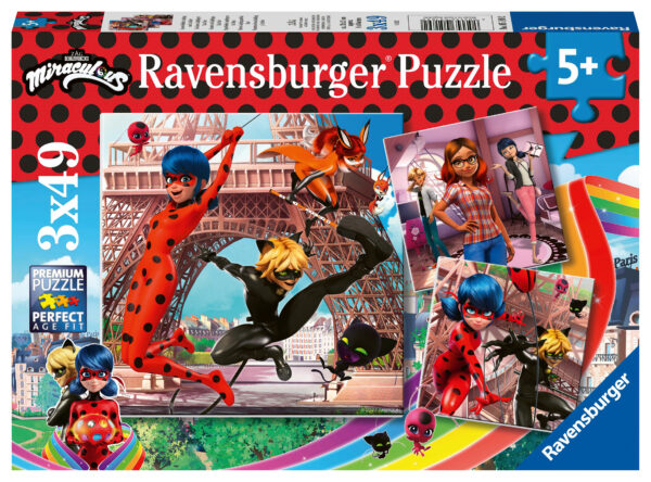 Ravensburger pusle 3x49 tk Miraculous