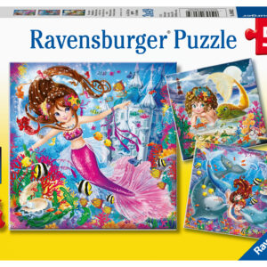 Ravensburger pusle  3x49 tk Kaunid merineitsid