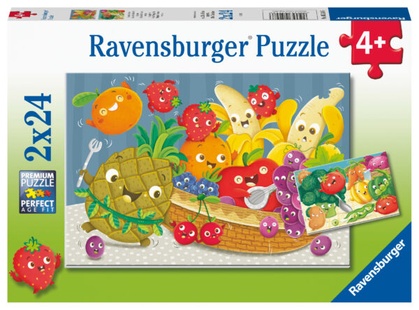 Ravensburger pusle 2x24 tk Värsked puu-ja juurviljad