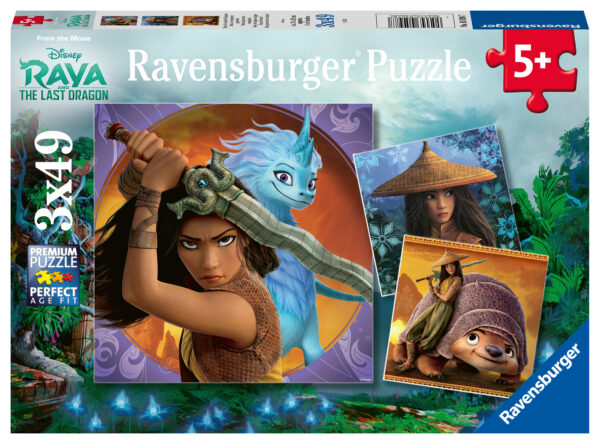 Ravensburger pusle 3x49 tk Raya ja viimane draakon