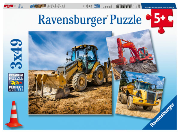 Ravensburger pusle 3x49 Ehitussõidukid