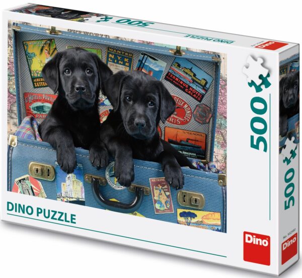 Dino pusle 500 tk Kutsikad kohvris