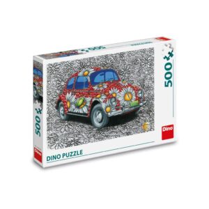 Dino pusle 500 tk Värvitud VW Beetle