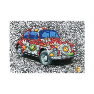 Dino pusle 500 tk Värvitud VW Beetle - Image 2
