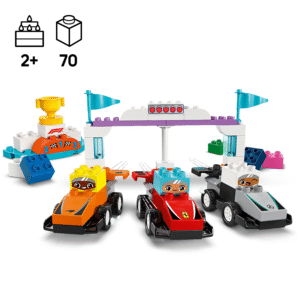 LEGO DUPLO F1 meeskonna võidusõiduautod ja sõitjad - Image 3