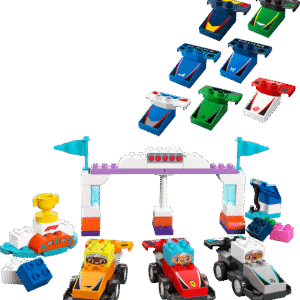 LEGO DUPLO F1 meeskonna võidusõiduautod ja sõitjad - Image 5