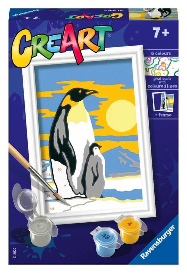 Ravensburger maalimine numbrite järgi Pingviini pere