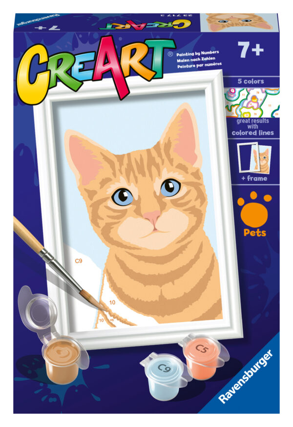 Ravensburger maalimine numbrite järgi Oranž Tabby