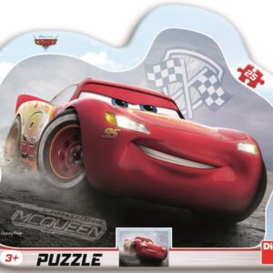 Dino siluett plaatpusle 25 tk Autod 3
