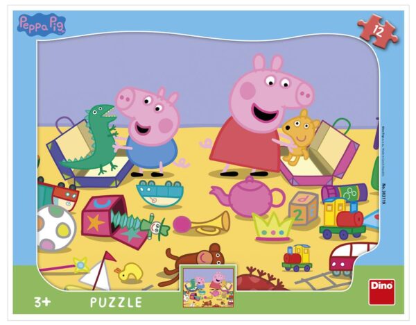 Dino plaatpusle 12 tk Peppa Pig