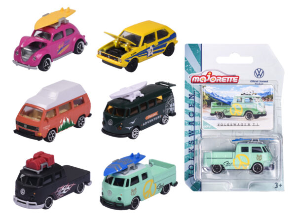Majorette premium autod VW originaal 6 erinevat
