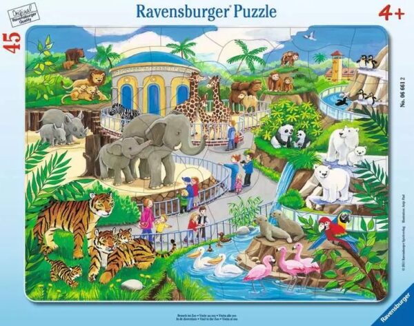 Ravensburger suur plaatpusle 45 tk Loomaaed
