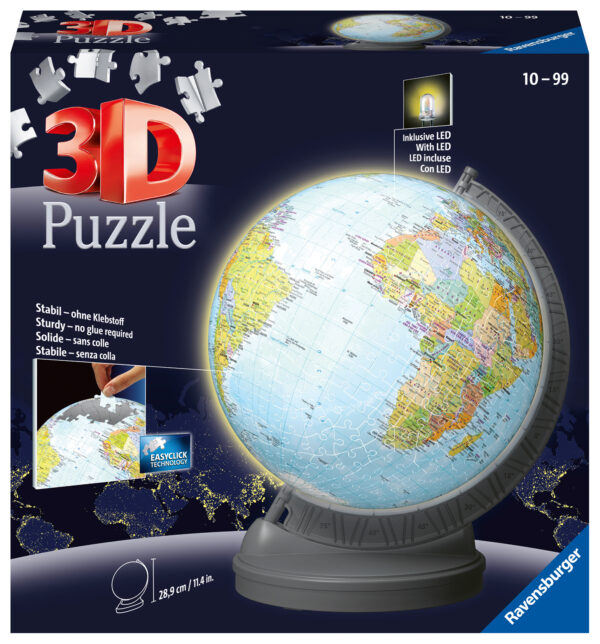 Ravensburger 3D puslepall valgustusega 540 tk Gloobus