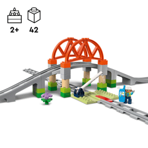 LEGO DUPLO Rongisilla ja -rööbaste laienduskomplekt - Image 3