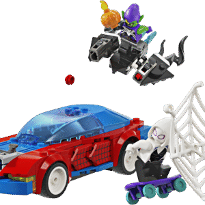 LEGO Super Heroes Spider-Mani võidusõiduauto ja Venom Green Goblin - Image 4