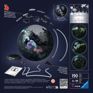 Ravensburger 3D puslepall pimedas helendav 180 tk Astroloogia - Image 2