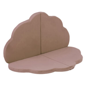 PLUSH NEST matt, 120x120x5 cm, lill, kuldne (beež) ,sametne - pilt 3