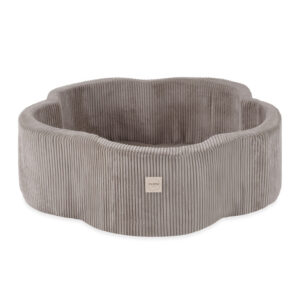 PLUSH NEST Kuivlillebassein, 95x30, beež, premium corduroy, Floral Fun Zone, 300 palli: pärl, kuld, läbipaistev - pilt 4
