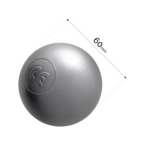 Dry pool ball, 6 cm, silver, 50 pcs - pilt 5