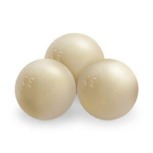 PLUSH NEST Beige 90x30 bassein pallidega, samet, ümmargune 200 palli: pärl, läbipaistev, kuldne - pilt 10