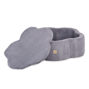 PLUSH NEST Kuiv lillebassein koos matiga , 95x30, hall, premium corduroy, Floral Fun Zone