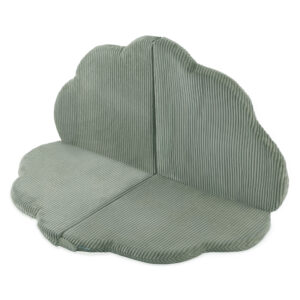 PLUSH NEST lillematt, 115x115x5cm, roheline, premium corduroy, kohev lillematt. - pilt 3