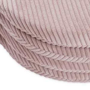 PLUSH NEST lillematt, 115x115x5cm, heleroosa, premium corduroy, kohev lillekate - pilt 2