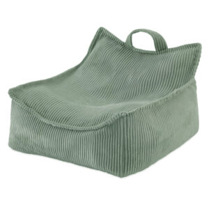 PLUSH NEST Puffy Square tugitool, 77x67x50, roheline, kordvillane