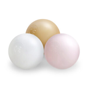 Dry pool balls, 6 cm, set of 200: pearl, gold, pearl light pink - pilt 5
